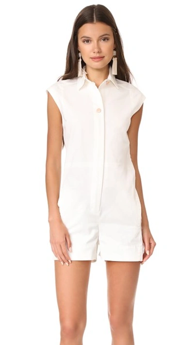 Ayr The Zion Romper In White