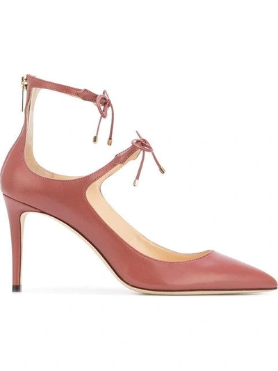 Shop Jimmy Choo Sage 85 Pumps In Red