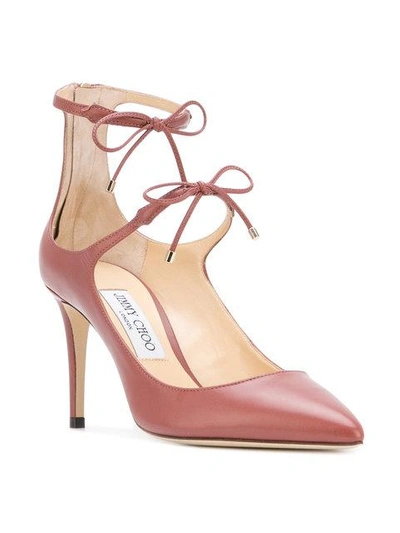 Shop Jimmy Choo Sage 85 Pumps In Red