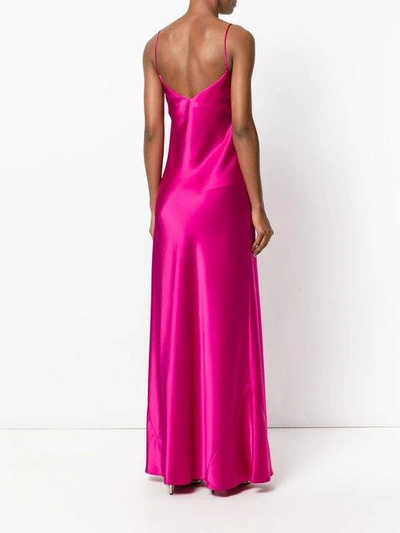 Shop Galvan Long Slip Dress - Pink
