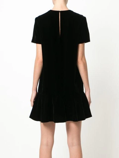 Shop Saint Laurent Shift Dress In Black