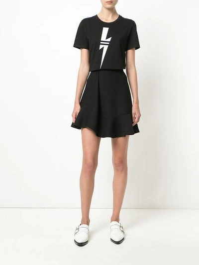 Shop Neil Barrett Lightning Print T-shirt