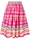 PETER PILOTTO abstract check skater skirt,SK15PF1712143506