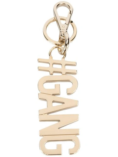 Shop Givenchy Gang Keyring In Metallic