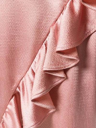 Shop Msgm Frill-trim Dress - Pink