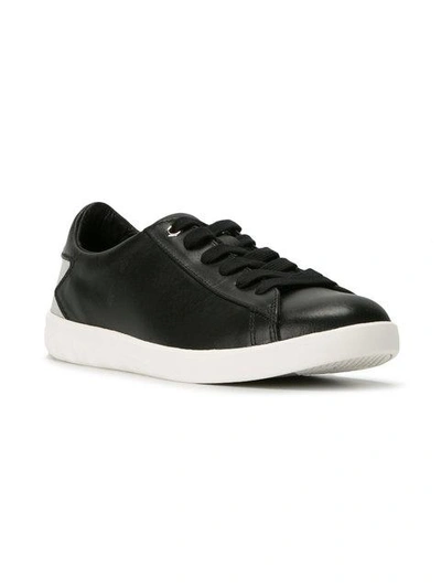 Shop Diesel Classic Lace-up Sneakers In Black