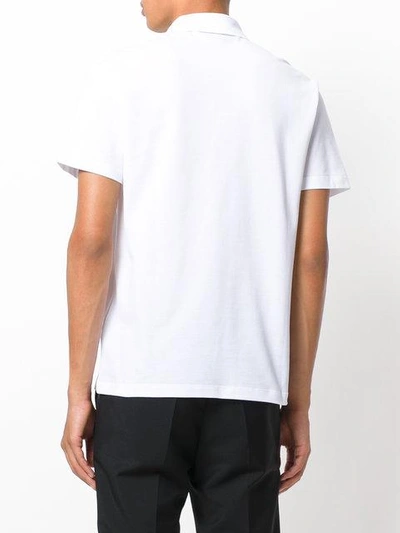 Shop Versace Classic Polo Top In White