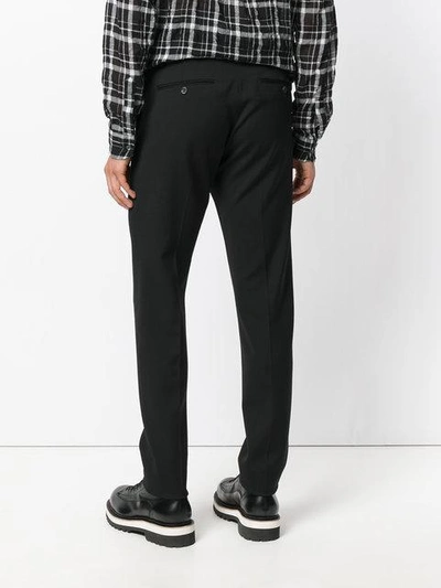 Shop Dsquared2 Straight Trousers In Black