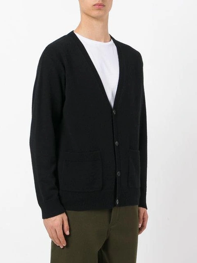 Shop Ami Alexandre Mattiussi Oversized Fit Cardigan In Black