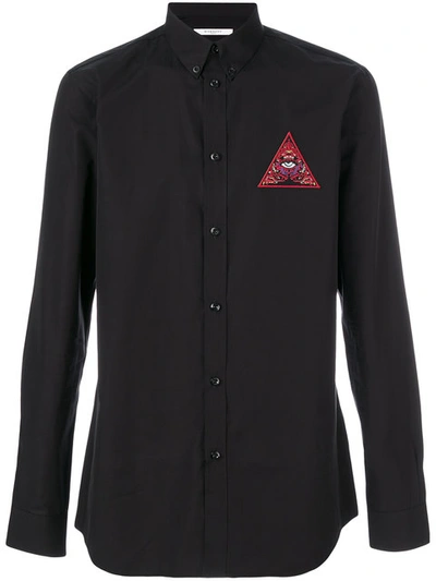 Givenchy Realize Embroidered Shirt In Black