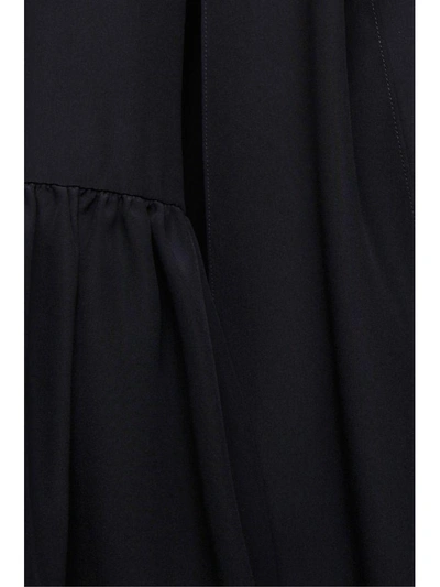 Shop Fendi Silk Blouse In Black|nero