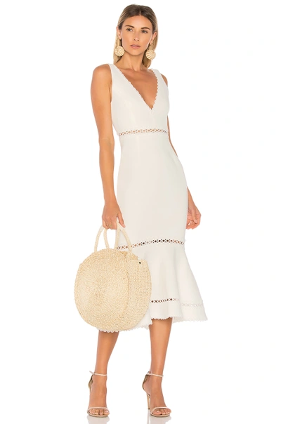 knee length dresses for ladies Taking the Plunge Scoop Neck Midi Dress main image 0