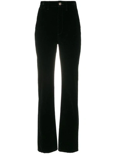 Shop Marc Jacobs Flared Trousers - Black