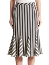 ALTUZARRA Crocus Striped Godet Skirt