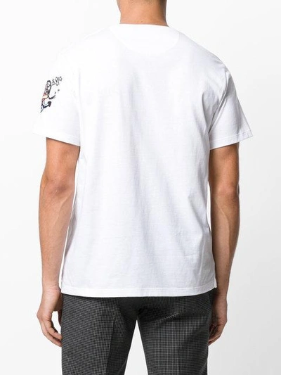 Shop Valentino Tattoo Embroidered T-shirt In White