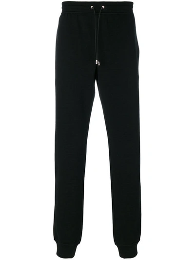 Versace Black Embroidered Medusa Lounge Pants | ModeSens