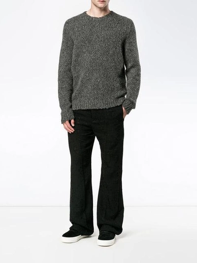 Shop Etro Knitted Crew Neck Sweater