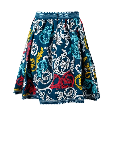 Shop Mary Katrantzou Algenon Skirt In Teal