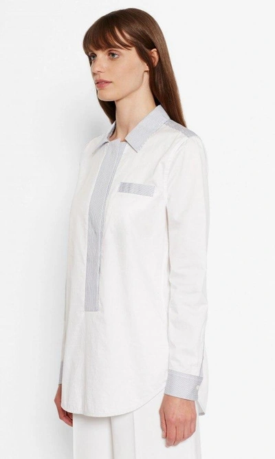 Shop Equipment Mckenna Cotton Shirt In Bright White
