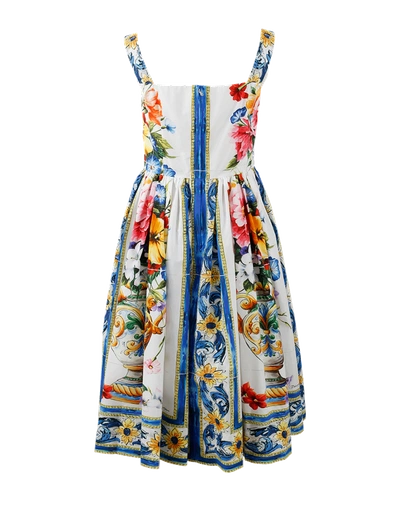 Shop Dolce & Gabbana Floral Dress In Maiolich