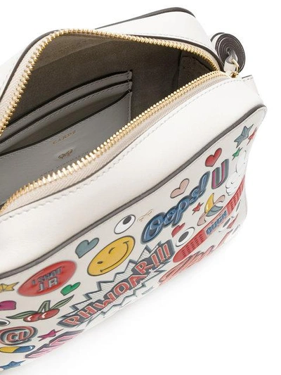 Shop Anya Hindmarch All Over Stickers Cross-body Bag In Neutrals