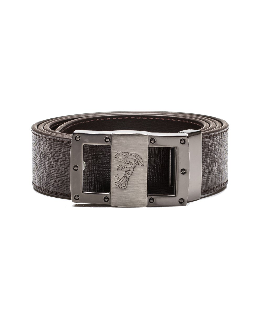 versace collection leather belt
