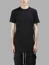 Rick Owens Men's Black Ruffle T-shirt
