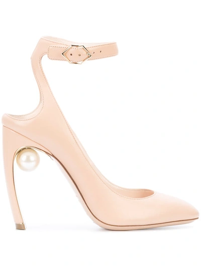 Nicholas Kirkwood Lola Pearl Pumps In Nude & Neutrals