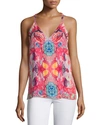 HAUTE HIPPIE THE COWL PRINTED SILK CAMISOLE, LOVE HER MADLY,PROD118290168