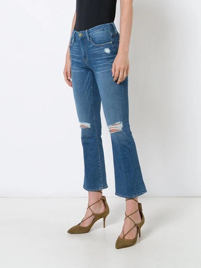 Shop Frame Cropped Flared Jeans