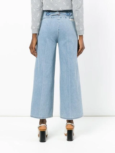 Shop Marc Jacobs Wide Leg Jeans - Blue