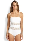 CLOVER CANYON One-Piece Laser Bandeau Swimsuit