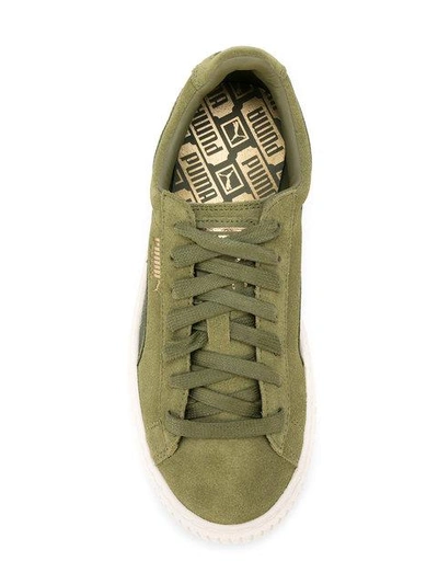 Shop Puma Platform Sneakers - Green