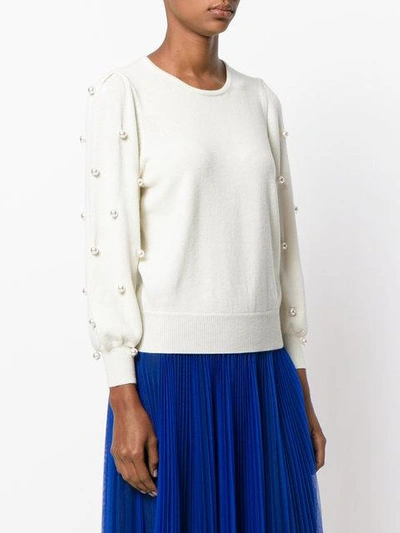 Shop Marc Jacobs Knitted Sweater In Neutrals