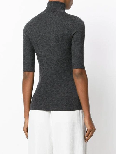 Shop Theory Short-sleeve Jumper In Grey