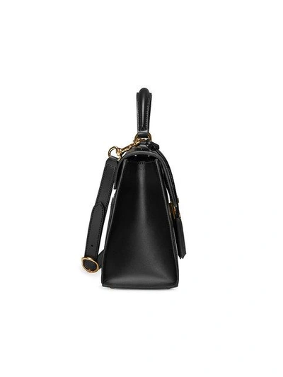 Gucci Small Padlock Top Handle Signature Leather Bag In Black | ModeSens