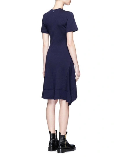Shop Proenza Schouler Asymmetric Wool Blend Jersey Dress