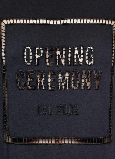 Shop Opening Ceremony 'oc' Embroidered Logo T-shirt