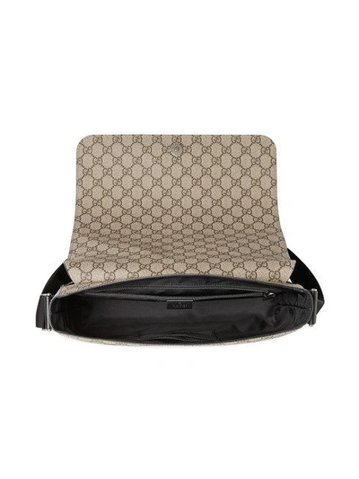 Shop Gucci Gg Supreme Messenger Bag In Neutrals