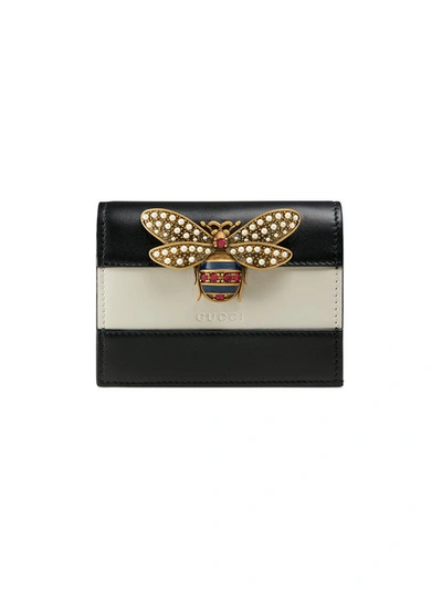 Gucci Queen Margaret Colourblock Leather Wallet In White