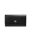 Gucci Leather Continental Wallet In Black