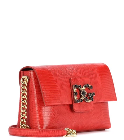 Shop Dolce & Gabbana Dg Millennials Leather Shoulder Bag