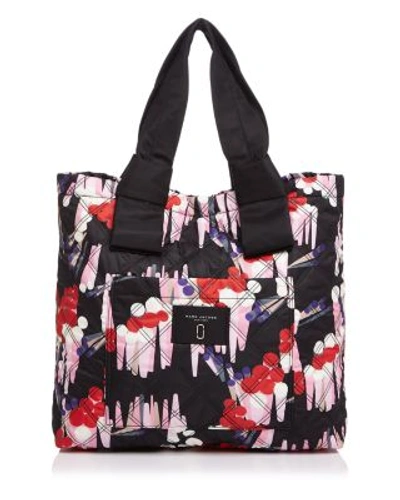Shop Marc Jacobs Geo Spot Printed Knot Tote In Black Multi