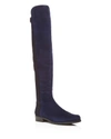 STUART WEITZMAN 5050 Stretch Suede Over the Knee Boots,2611343NICEBLUE