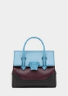 Versace Palazzo Empire Medium Bag In Light Blue