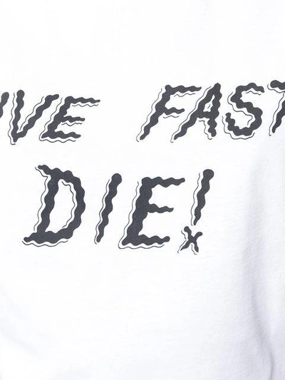 Shop Mcq By Alexander Mcqueen Mcq Alexander Mcqueen Trägershirt Mit "live Fast Die"-print - Weiss In White