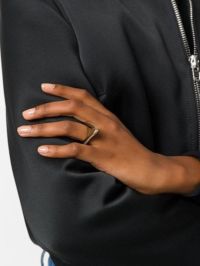 Shop Givenchy Shark Tooth Ring - Yellow