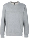Neil Barrett Hashtag Embossed Sweatshirt In Grey