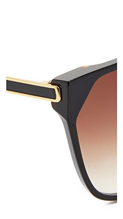 Shop Thierry Lasry Jeopardy Sunglasses In Black/grey
