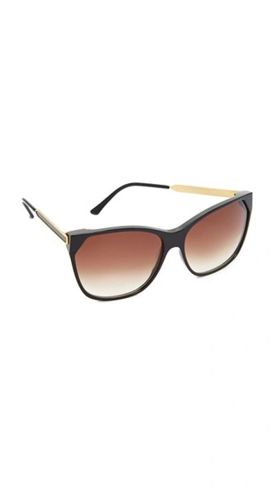 Thierry Lasry Jeopardy Sunglasses In Black/grey